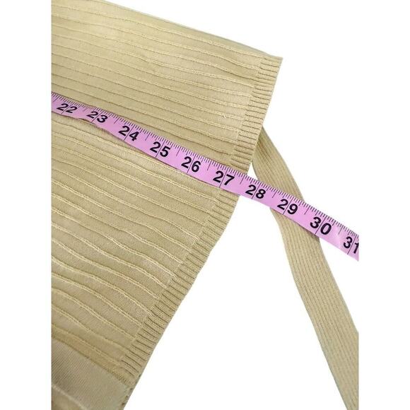 Route 66 Y2K Style Babydoll Style Sweater Top Yellow Womens Large - Picture 7 of 7